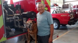 She helped the volunteer firemen in her retirement 
